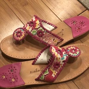 Jack Rogers sandals in floral/ “Lilly” print